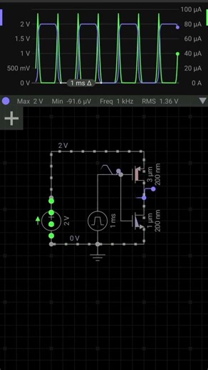 CMOS inverter #engineeringstudents #circuit #unifiedsciencelab ‪@Unifiedsciencelab‬