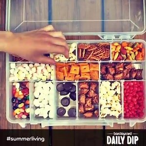10K views · 615 reactions | Prepare a "Snacklebox" on your next family road trip. Take a small, unused tackle box and fill each compartment with cereal, pretzels, candy or a variety of your family's favorites. #summerliving | Barclays Bank US | Facebook