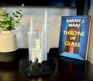 Fantasy Castle Light – Lighted Book Nook Decor – Glass Castle Bookshelf Light – Fantasy Reader Decor – 3D Printed Castle Light - Etsy