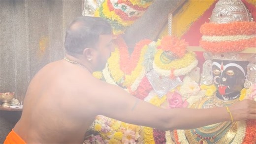 24K views · 2.2K reactions | Navaratri 2025 Kaali utsava Day 11 Mahakali alankara | Bande mahakali temple | Facebook