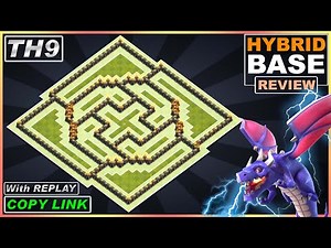 New BEST!! TH9 Base for 2022 with Replay | COC TH9 Farming/Trophy base Copy link | Clash of Clans