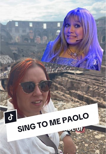 SING TO ME PAOLO 🏛️ #Rome #italy #gladiator #colosseum #lizziemcguiremovie