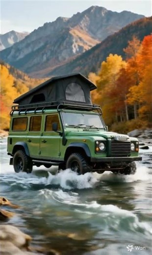 Defender Camel Trophy enjoy the water #offroad #adventer #asmr #outdoor #camping