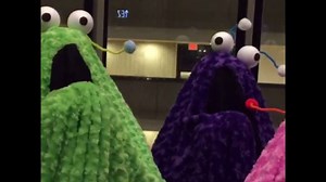 Proof that the Yip Yips from 'Sesame Street' make the worst elevator companions