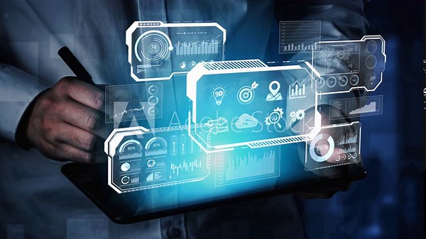 Big data visualization dashboard showing analytics, insights, and performance. Data supports decisions, data reveals trends, data powers analytics, and transforms strategy. Marrow