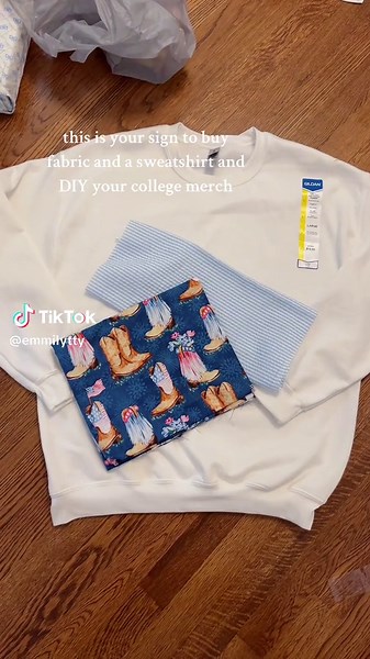 inspired by @Britt , this took 12 hours🫢 #diysweatshirt #patchworksweatshirt