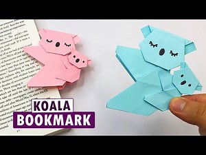 How to Make an Origami Koala Bookmark – Easy Paper Craft Tutorial (Step by Step)