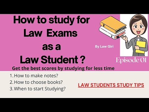 How to prepare for Law semester exams in Law School: Law Students Study Tips: Episode 1