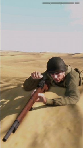 World War 2 Sniper Vs Machine Gunner. Arma 3 WW2 Mod. #gaming #arma3 #shorts