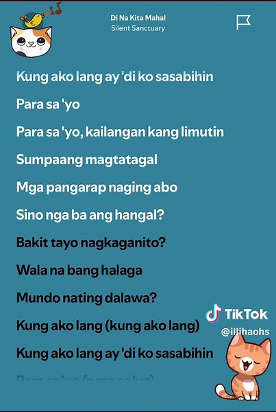 Di na Kita Mahal: Silent Sanctuary Lyrics Compilation