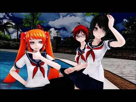 MMD try not to laugh - yandere simulator #5