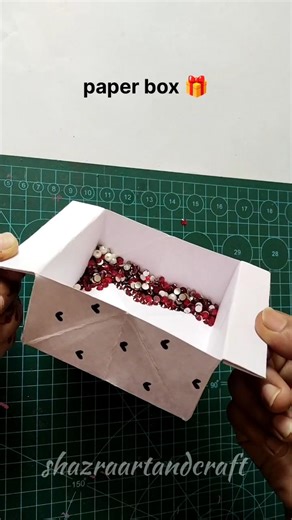 DIY paper storage box 🎁😍# art # craft # trending # papercraft # shorts