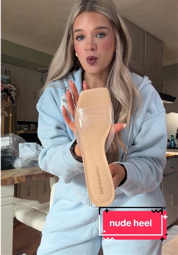 @Dream Pairs how cute are these nude heels?! i love the acrylic look! #heels #dreampairs #spring #shoes #ootd