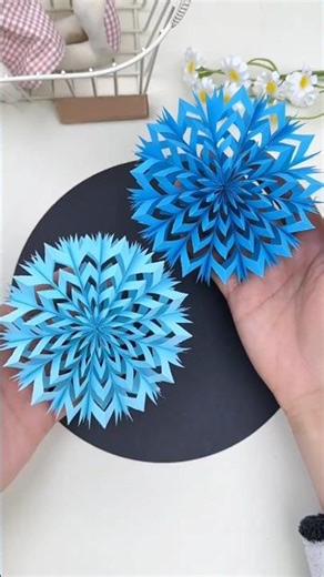 How to make a 3D paper snowflake | Easy Stunning Steps #shorts