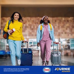 This month, one JOURNIE Rewards member will win plane tickets for two! For your chance to win, be sure to fuel up or make an in-store purchase at any Esso service station and then scan the QR code to enter. Winner is required to have a valid passport and must conform to all COVID-19 travel requirements of Bahamas. Visit https://bit.ly/3HcJjfA for terms and conditions and further details. | Sol Petroleum