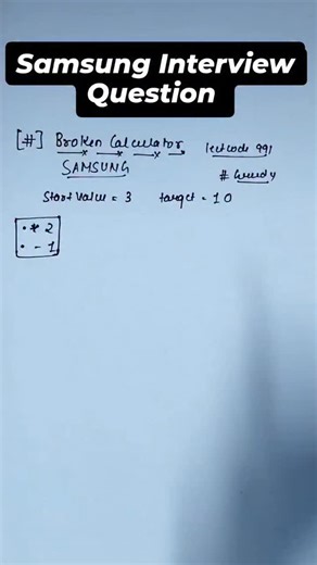 codewithyash on Instagram: "Samsung Interview Question"