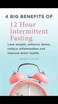 Health Benefits Of 12 Hours Fasting