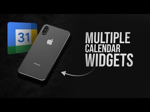 How to Have Multiple Google Calendar Widget on iPhone (tutorial)