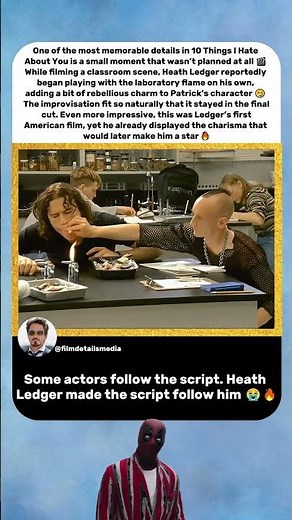 Heath Ledger Improvised One of Patrick’s Coolest Moments 😭🔥 | 10 Things I Hate About You (1999)