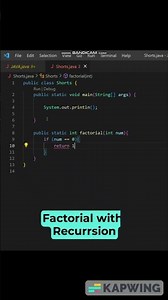 Java Factorial using Recursion !!