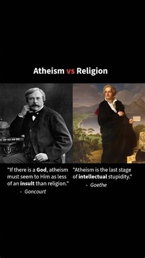 Goethe vs Goncourt on Faith and Atheism #shorts #faith