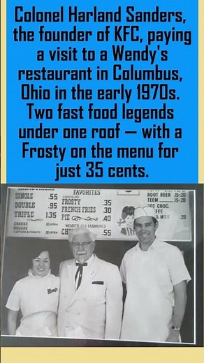 The Day Colonel Sanders Walked Into A Wendy's — Two Fast Food Legends Meet | 1970s