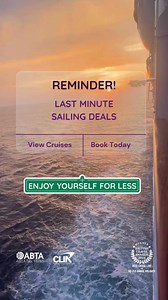 Our last-minute sailing deals are now live! Don’t miss out - book now and save with deals on a range of destinations. | Ambassador Cruise Line