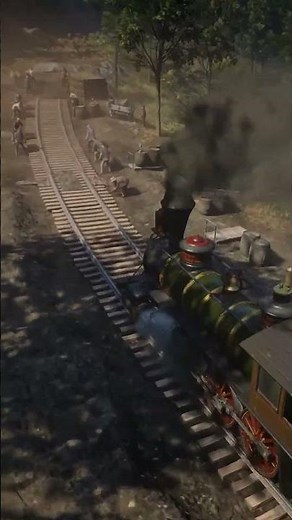Taking a train to the end of the rails in Red Dead Redemption 2 #gta #rdr2 #gaming