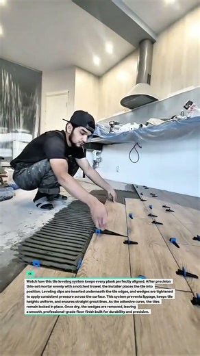 Perfect Tile Leveling System Install #Tiling #Construction #HomeImprovement