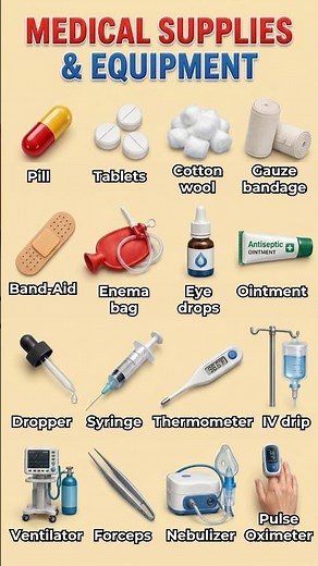16 Medical Supplies Every Native Knows — Do YOU? 🏥✨ Essential Health Vocabulary 🇺🇸
