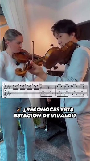🎻 ¿RECONOCES ESTA ESTACIÓN DE VIVALDI?\n\nDos violines, una coordinación impecable y toda la energía…