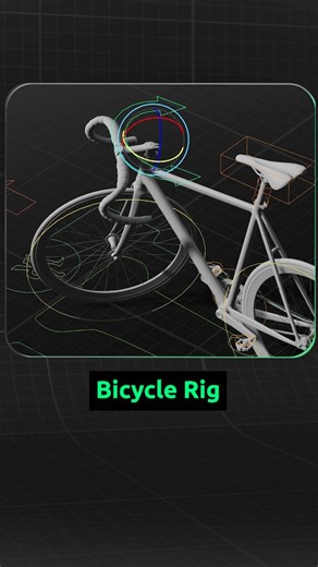Victor | Character Rig | Bicycle rig with functional wheels, pedal linkage, and steering — built for animation with full control and clean motion. Great for... | Instagram