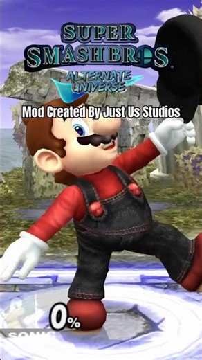 New Mario Moveset in Super Smash Bros Alternate Universe (Brawl Mod) #smashbros #mario #supermario