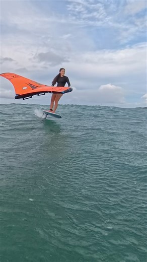 We adore foiling here in Maui 🧚‍♀️💙💨🌊 #wingfoil #maui #shorts