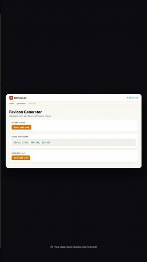Favicon Generator — Free Online Tool | TinyTool.cc