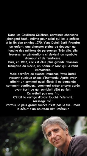 Yves Duteil — La chanson qui l’a rendu immortel… et l’a laissé sans réponse // #shorts #viral
