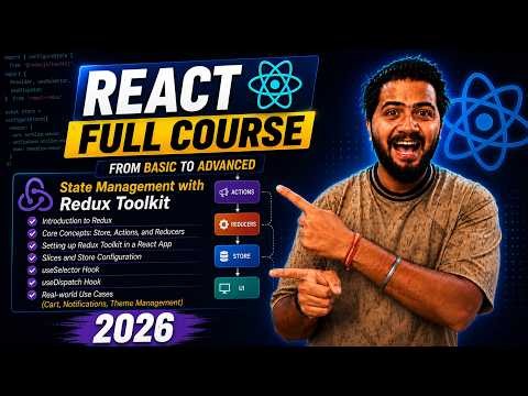 Redux Toolkit Crash Course 2026 🔥 | Part -9 | Store, Slices, useSelector & useDispatch Explained