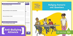 Anti-Bullying Week: Bullying Scenario and Questions Activity Booklet