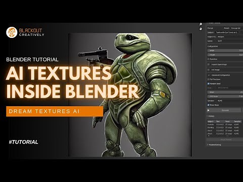 FINALLY! AI Textures DIRECTLY in BLENDER | How-To Install & Use Dream Textures AI Plugin