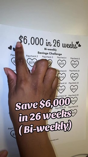 Achieve $6,000 Savings in 26 Weeks with This Challenge