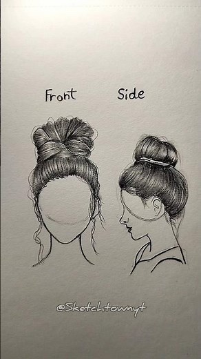How to draw hair tutorial ✨ #drawing #tutorial #art #howtodraw #shorts