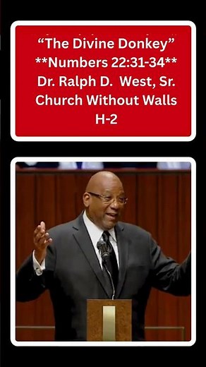 "The Divine Donkey" | Numbers 22:31-34 | Clip H-2 | Dr. Ralph D. West, Sr. | #shorts