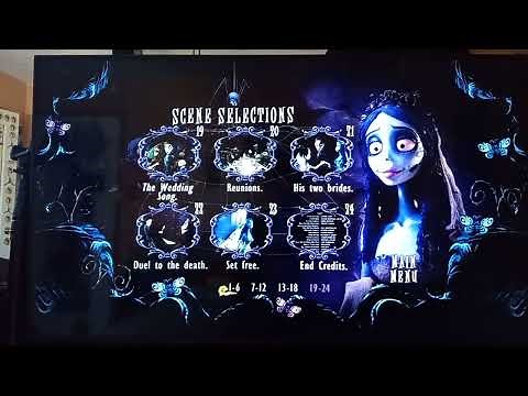 Tim Burton's Corpse Bride (2005) 2006 DVD Menu Walkthrough 2024 Edition