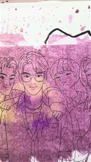 Saja Boys Kpop Demon Hunter Magical Acrylic Paint challenge trends 😍#kpopdemonhunter #trends