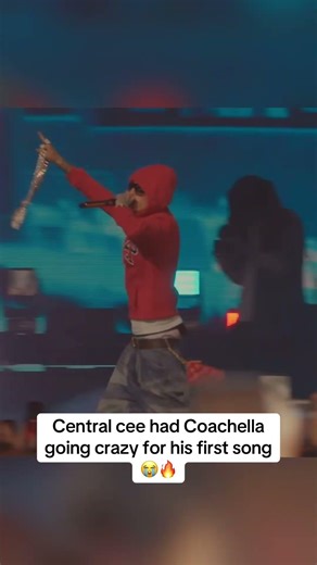 Central cee had Coachella going crazy for his first song😭🔥#centralcee