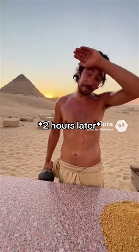 Your very own granite block in just 2 days! #ancientmysteries #egyptianpyramids