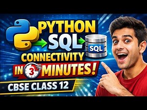 Python SQL Connectivity in 3 Minutes ⚡ | Class 12 CBSE