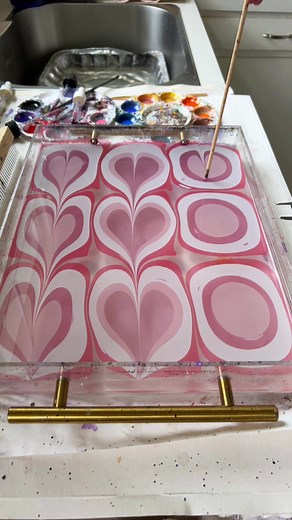 Creative Paper Marbling Ideas for Valentine’s Day