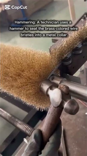 manufacturing of a heavy-duty industrial wire brush.#shortsfeed