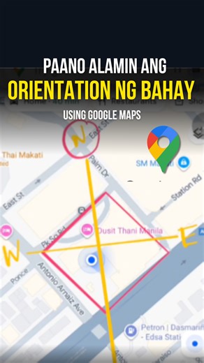 Paano nga ba malaman kung nasaan ang orientation ng lupa nyo using google maps? #siteanalysis #compass #designapproach #architectclaud | Architect Claud